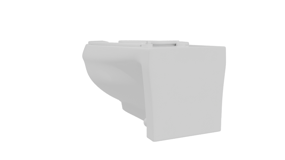 Stylish Modern Toilet Model - Professional 3D Model Render 4