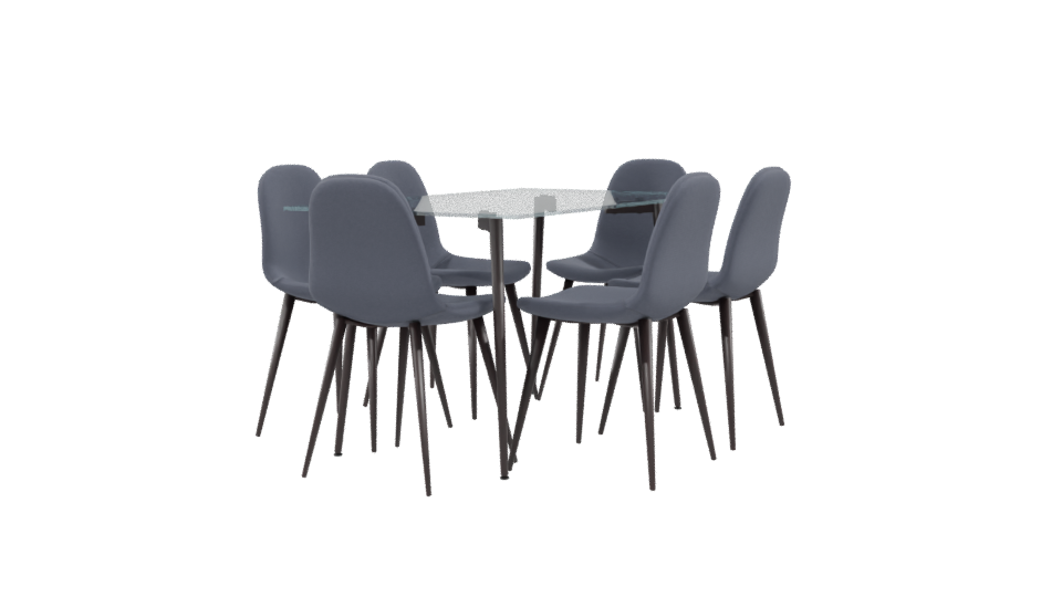 Modern Dining Set 3D Model - Professional 3D Model Render 9