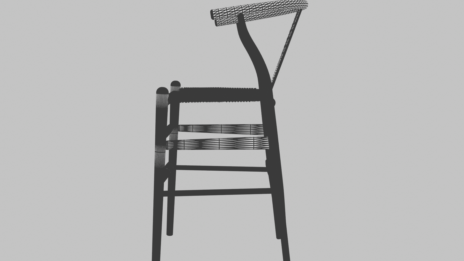 Stylish Wooden Barstool Model - Professional 3D Model Render 13