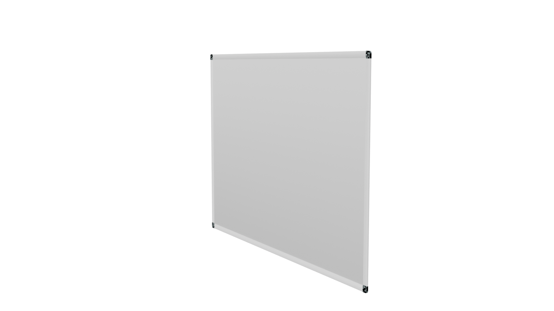 Minimalist Blank Display Board 3D - Professional 3D Model Render 7