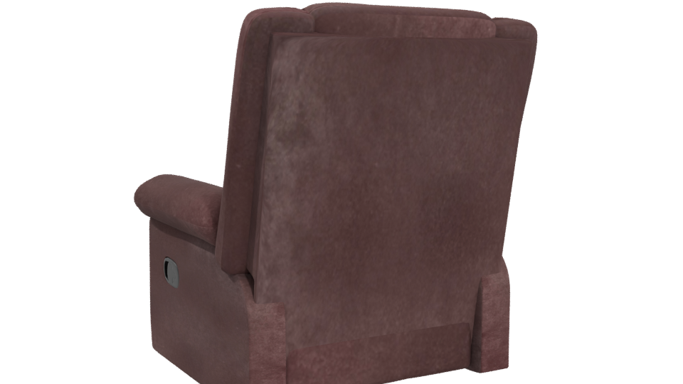 Comfortable Reclining Armchair Model - Professional 3D Model Render 4
