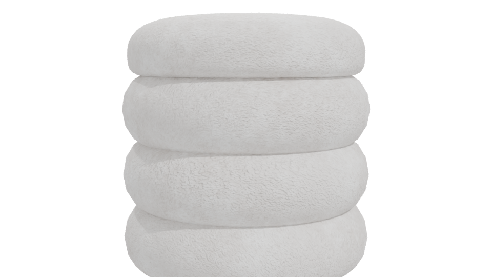 Stylish Stackable Cushion Model - Professional 3D Model Render 11