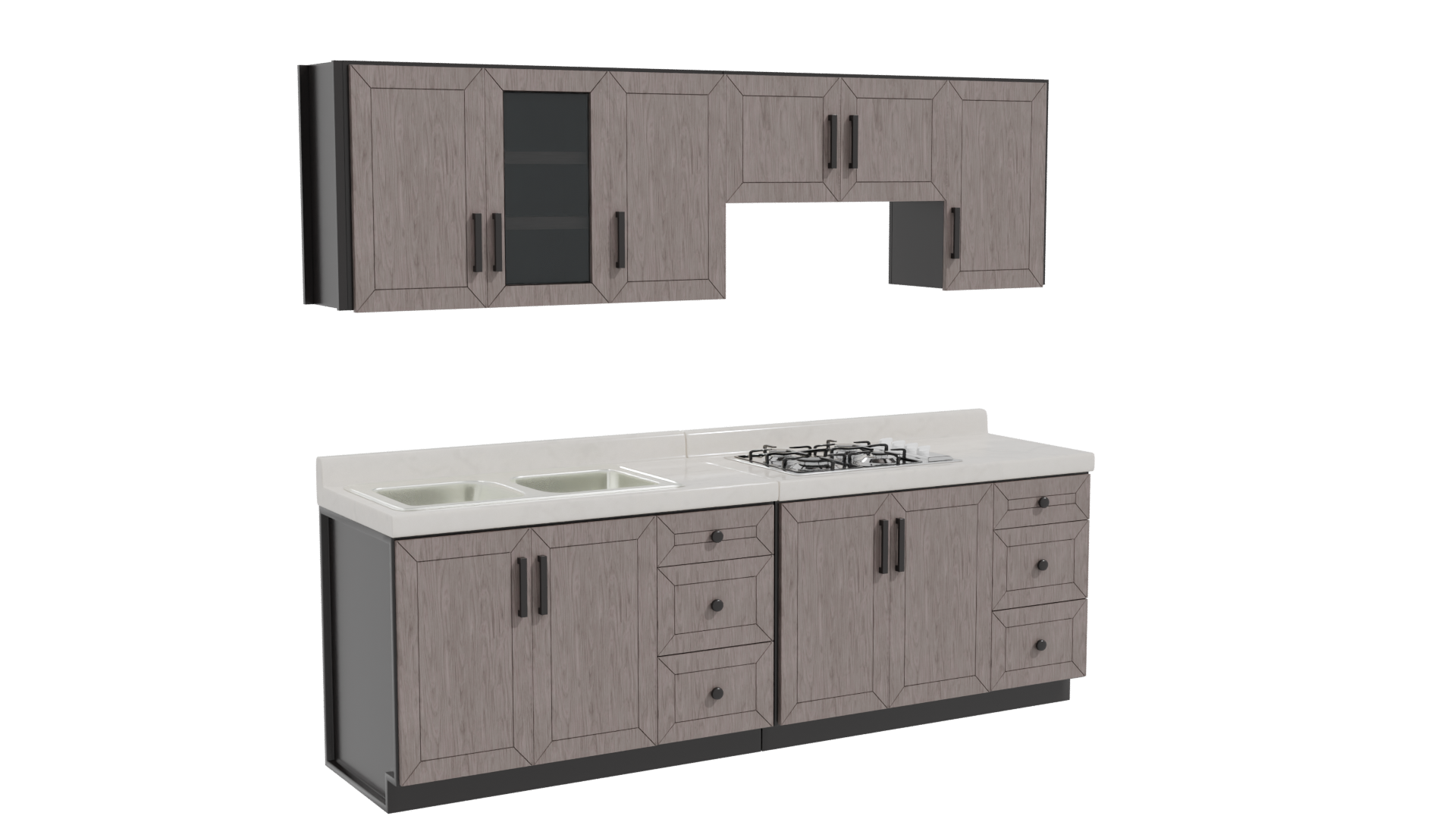 Cocina Integral Monaco 3D Model - Professional 3D Model Render 10
