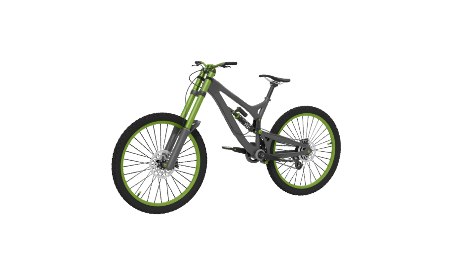 Dynamic Mountain Bike 3D Model - Professional 3D Model Render 13