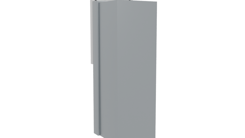 Sleek Modern Refrigerator Model - Professional 3D Model Render 4