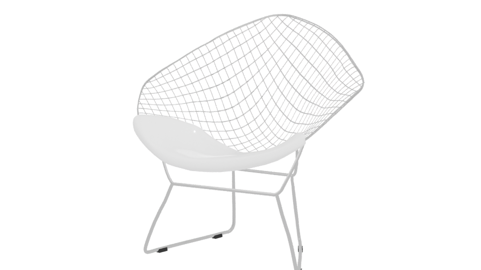 Stylish Modern Wireframe Chair 3D - Professional 3D Model Render 12