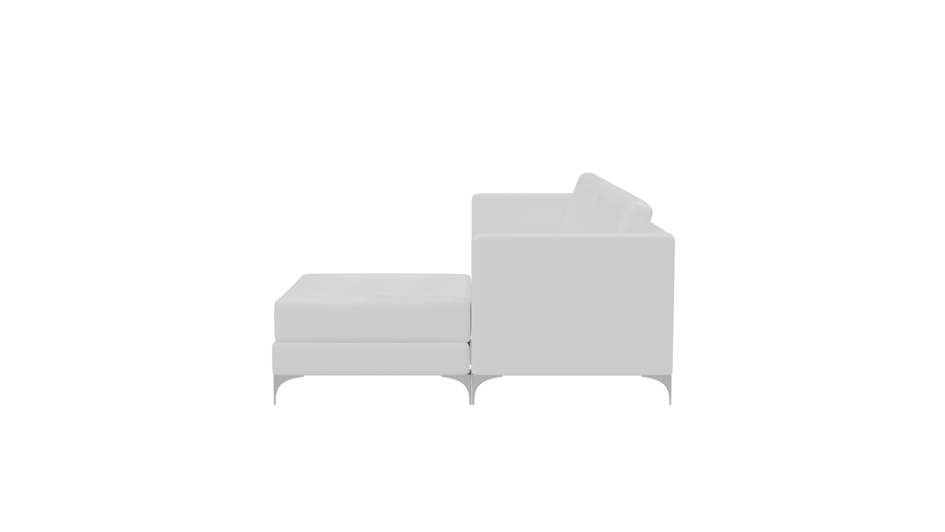 Stylish Minimalist Sofa Set - Professional 3D Model Render 2
