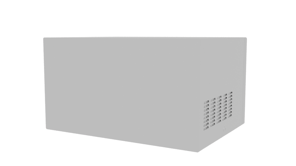 Compact Modern Microwave Model - Professional 3D Model Render 6