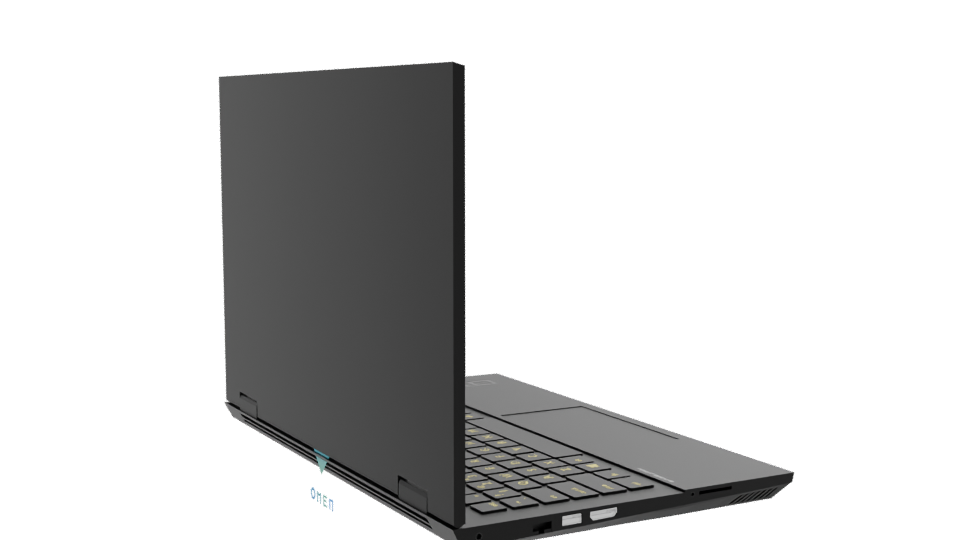 Modern Minimalist Laptop 3D Model - Professional 3D Model Render 7