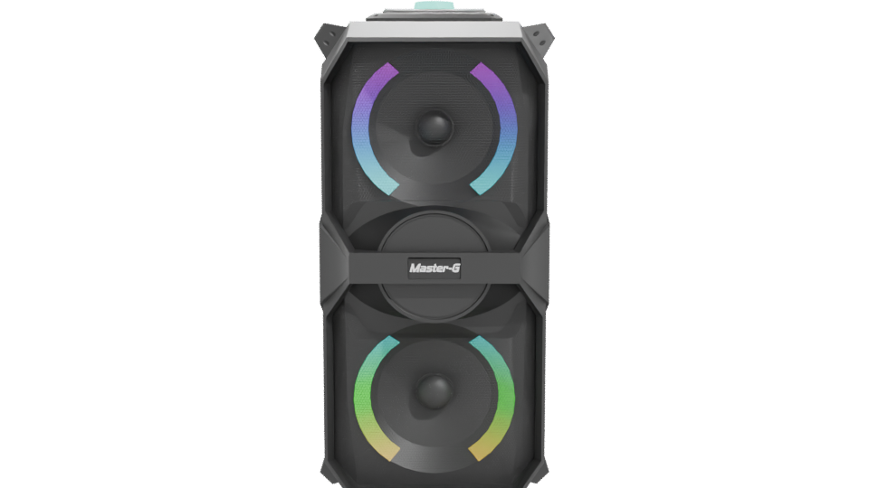 Dynamic RGB LED Speaker Tower 3D Model - Professional 3D Model Render 11