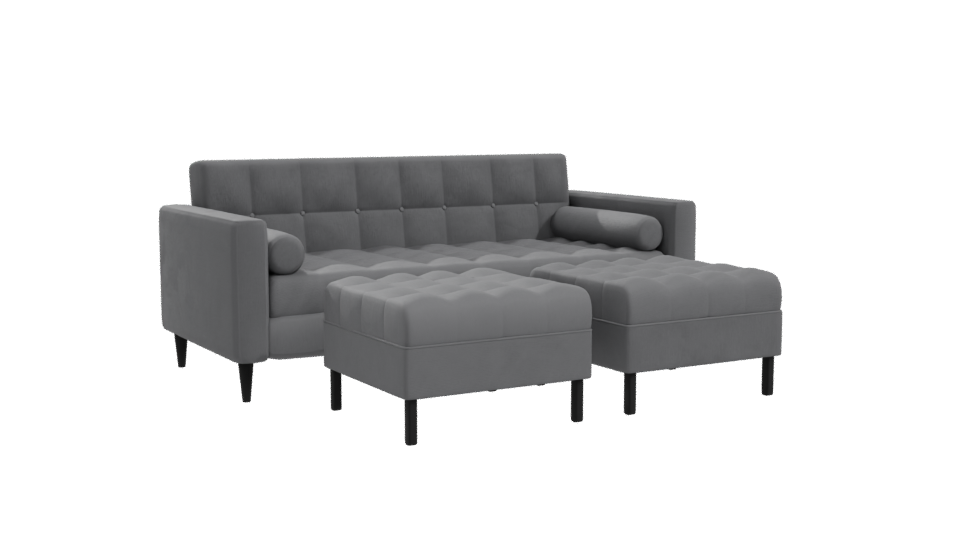 Stylish Modular Sofa Set 3D - Professional 3D Model Render 10