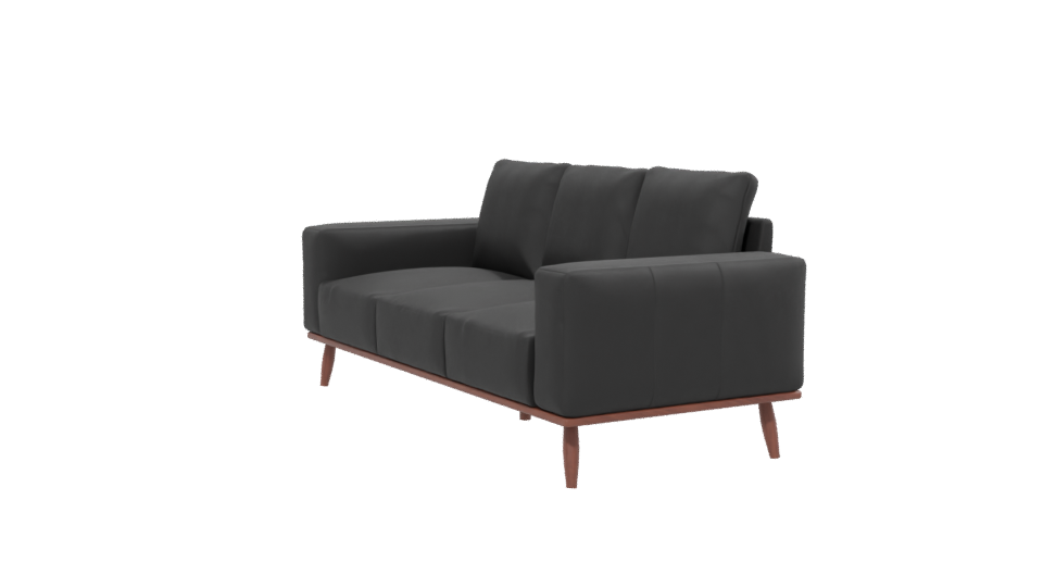 Stylish Black Sofa 3D Model - Professional 3D Model Render 13