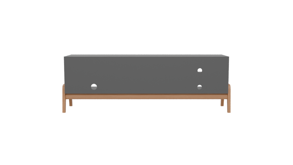 Stylish Minimalist TV Cabinet 3D Model - Professional 3D Model Render 5