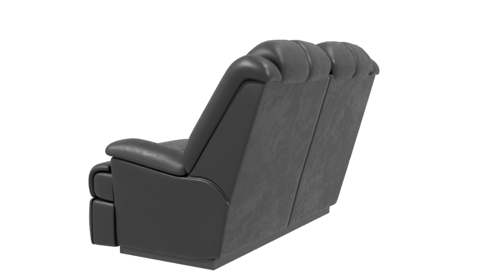 Stylish Reclining Sofa 3D Model - Professional 3D Model Render 3