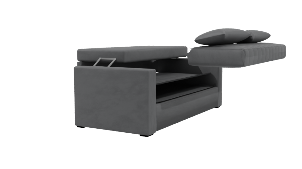 Contemporary Fabric Sofa Model - Professional 3D Model Render 3