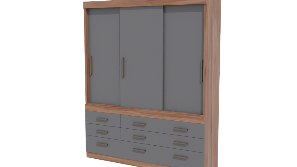 Contemporary Display Cabinet 3D Model - Professional 3D Model Render 12