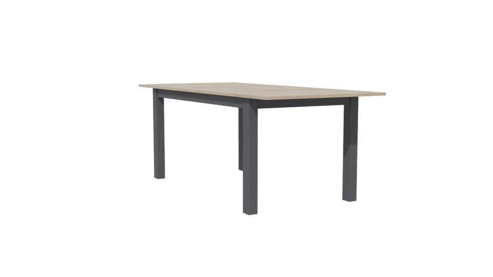 Minimalist Wooden Dining Table 3D - Professional 3D Model Render 13