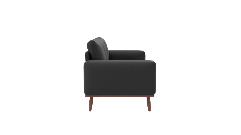 Stylish Black Sofa 3D Model - Professional 3D Model Render 8