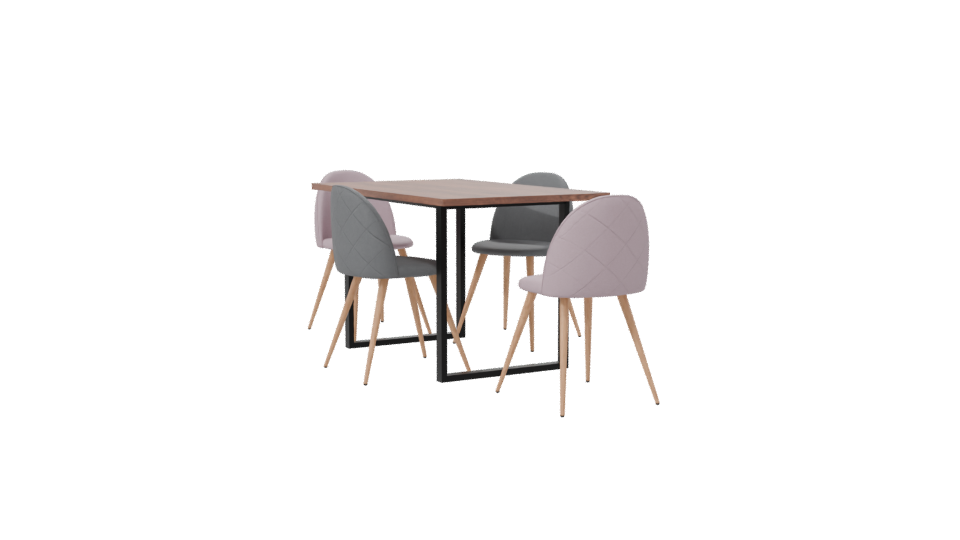 Stylish Dining Table Set 3D - Professional 3D Model Render 7
