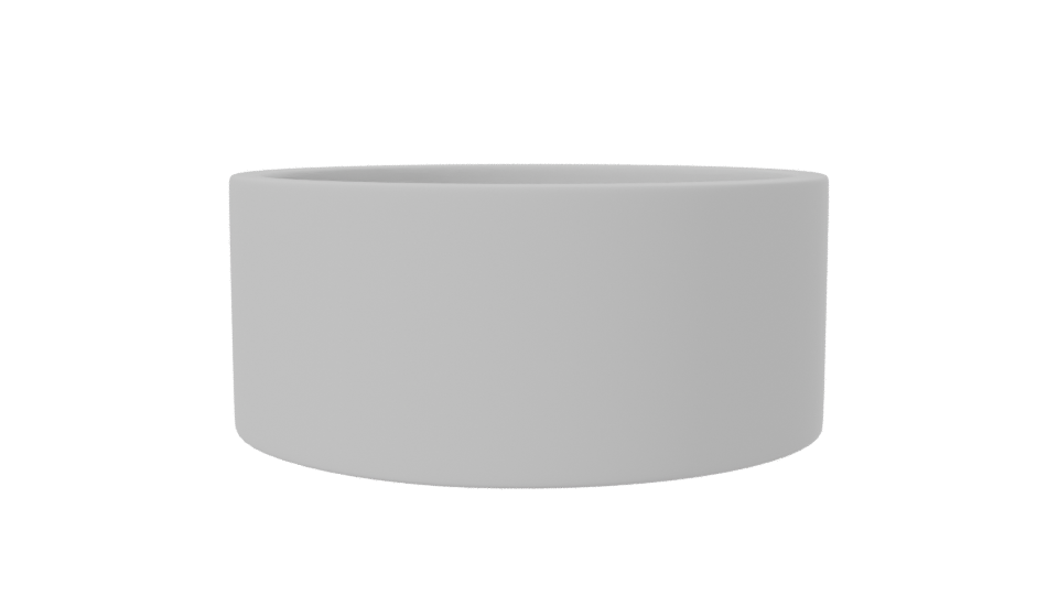 Minimalist Round Ceramic Bowl 3D - Professional 3D Model Render 7