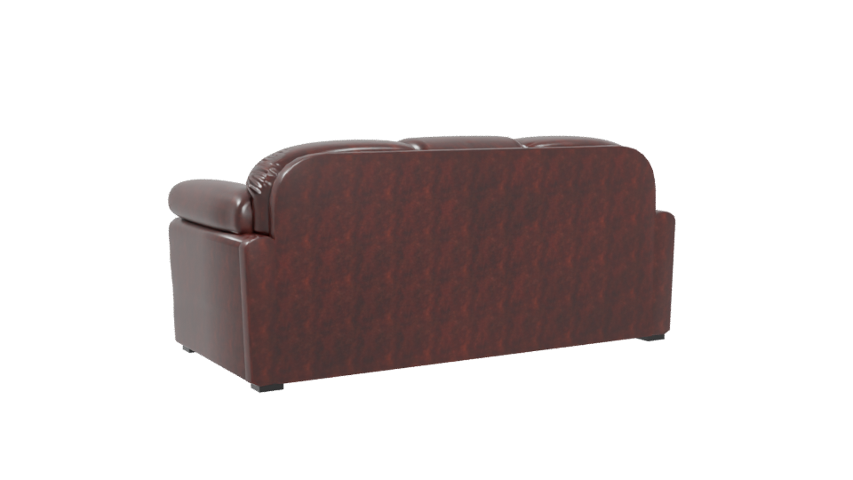 Elegant Leather Sofa 3D Model - Professional 3D Model Render 4