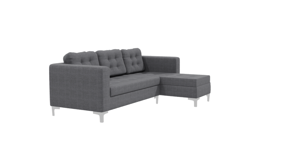Contemporary Sectional Sofa 3D Model - Professional 3D Model Render 9