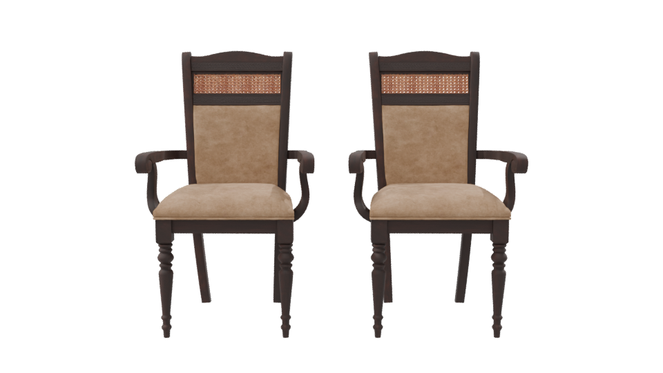 Stylish Wooden Dining Chair 3D - Professional 3D Model Render 8