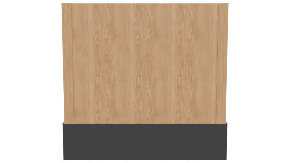 Contemporary Wooden Wall Unit TV Stand 3D Model - Professional 3D Model Render 5