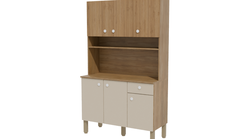 Modern Kitchen Cabinet 3D Model - Professional 3D Model Render 12