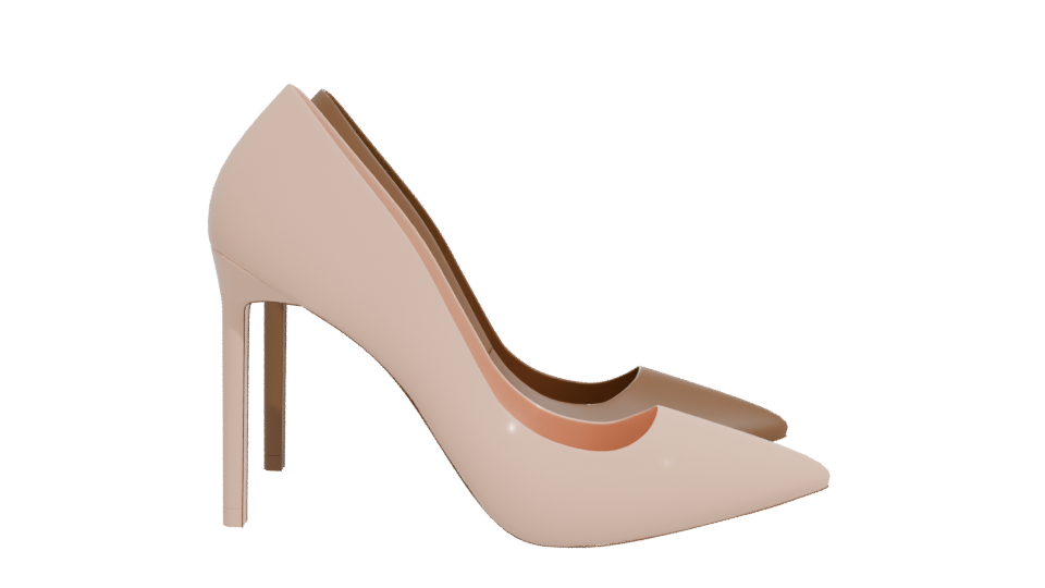 Elegant High Heeled Shoes 3D - Professional 3D Model Render 11