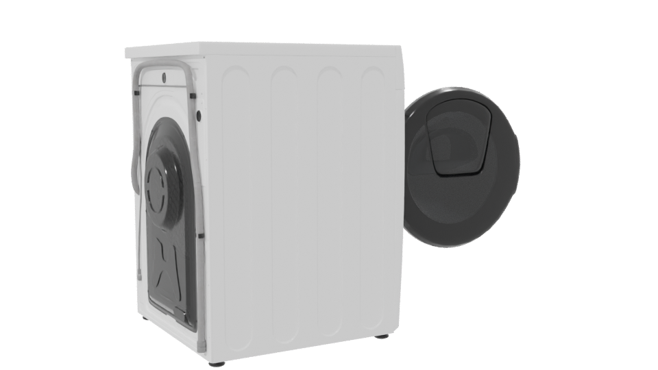 Modern Washing Machine 3D Model - Professional 3D Model Render 7