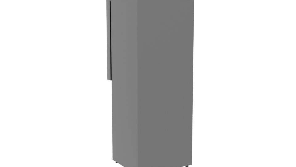 Sleek Modern Refrigerator 3D Model - Professional 3D Model Render 4