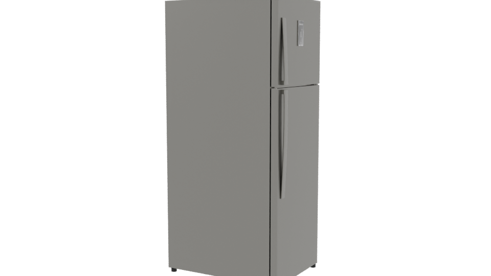 Sleek Stainless Steel Refrigerator 3D Model - Professional 3D Model Render 9