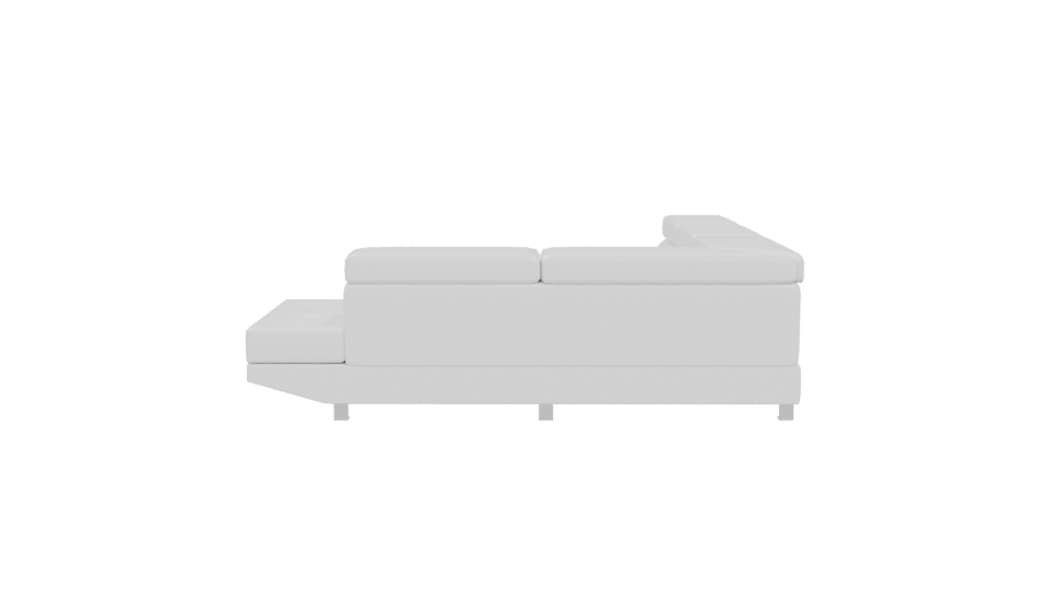 Contemporary L-Shaped Sofa 3D Model - Professional 3D Model Render 5