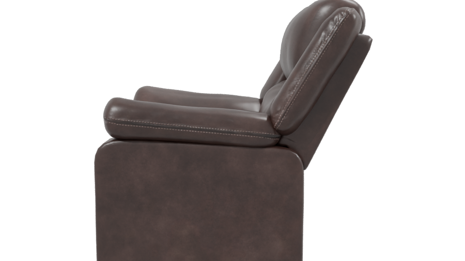 Realistic Recliner Chair Model - Professional 3D Model Render 2