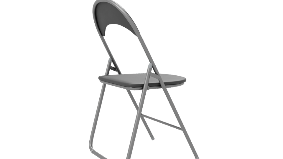 Minimalist Folding Chair 3D Model - Professional 3D Model Render 7