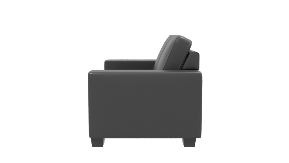 Modern Grey Sofa 3D Model - Professional 3D Model Render 2
