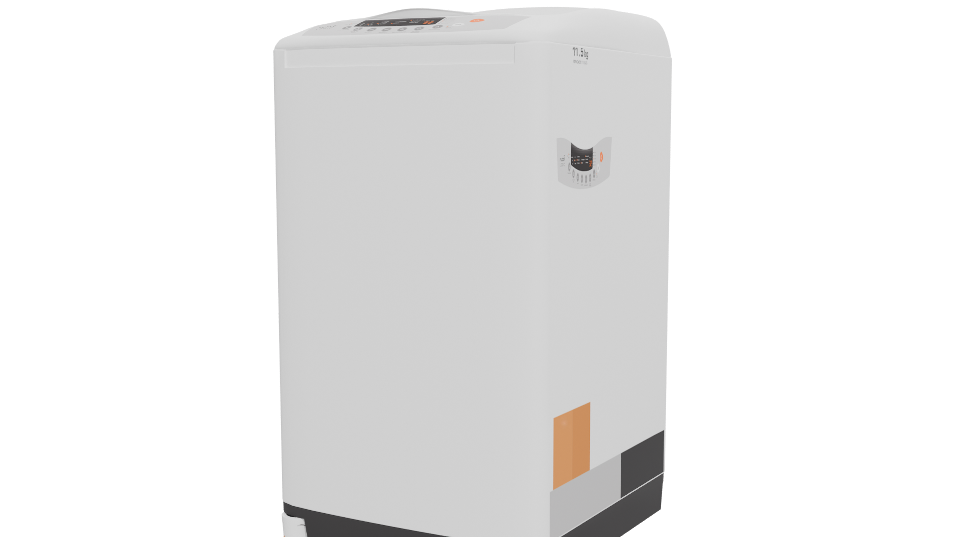 Compact Modern Washing Machine 3D Model - Professional 3D Model Render 12