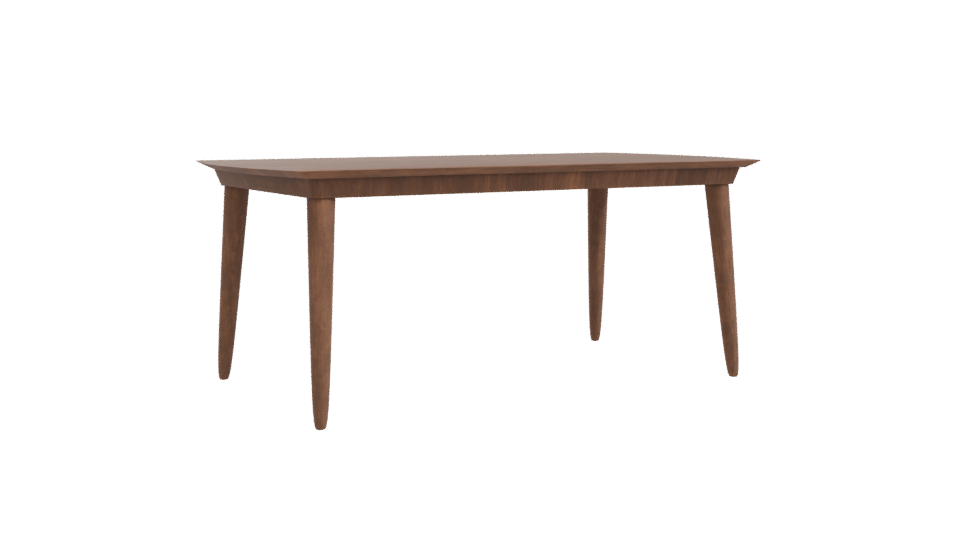 Contemporary Wooden Dining Table 3D - Professional 3D Model Render 10