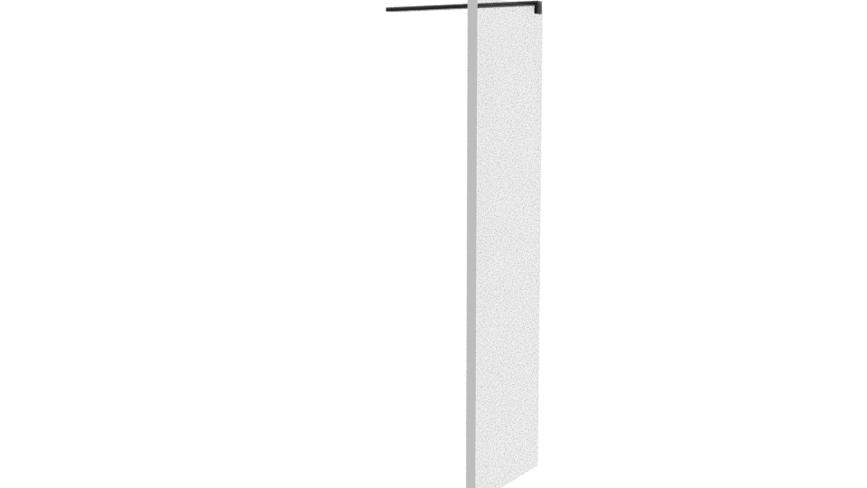 Vertical Rectangular Storage Cabinet 3D Model - Professional 3D Model Render 9