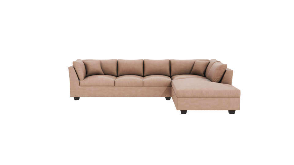 Comfortable Sectional Sofa Model - Professional 3D Model Render 11
