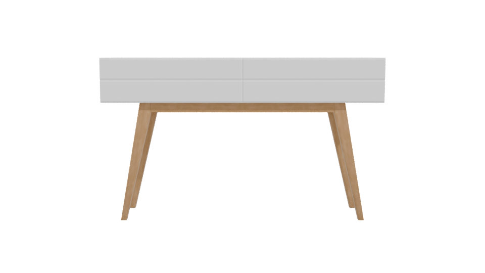 Scandinavian Inspired Minimalist Console Table 3D Model - Professional 3D Model Render 11