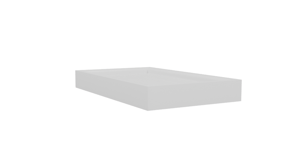 Stylish Modern Shower Base Model - Professional 3D Model Render 4