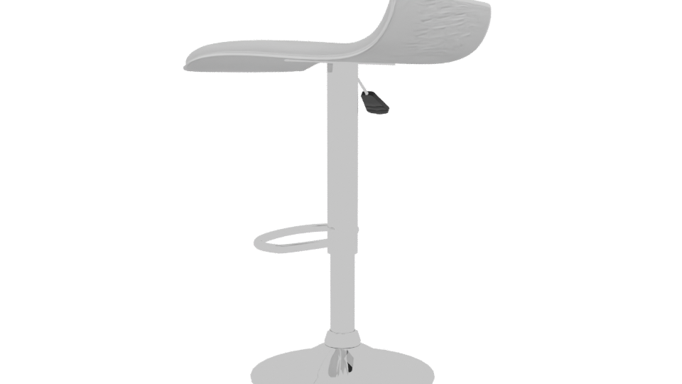 Stylish Bar Stool 3D Model - Professional 3D Model Render 3