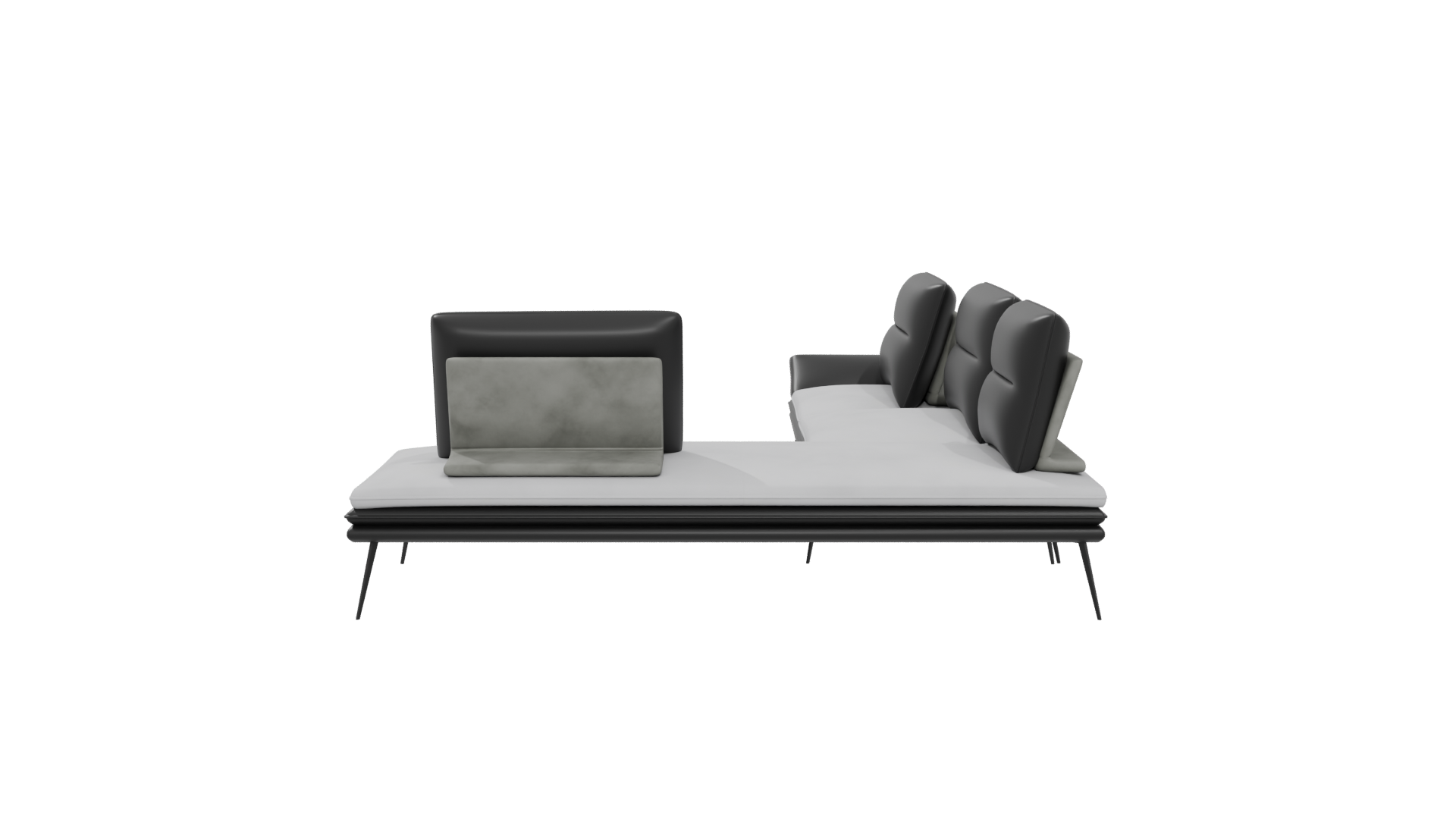Contemporary L-Shaped Sofa 3D - Professional 3D Model Render 5