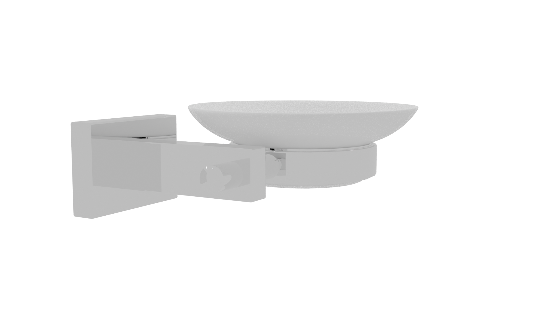 Sleek Modern Wall Soap Dish - Professional 3D Model Render 21