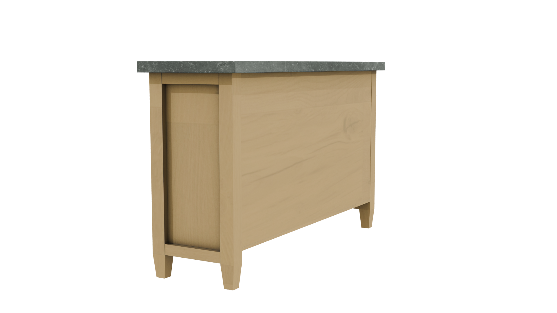 Stylish Wooden Sideboard 3D Model - Professional 3D Model Render 3