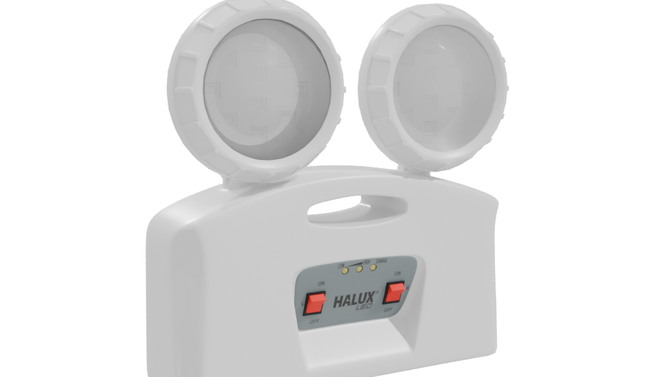 Dual Head LED Emergency Light 3D Model - Professional 3D Model Render 10
