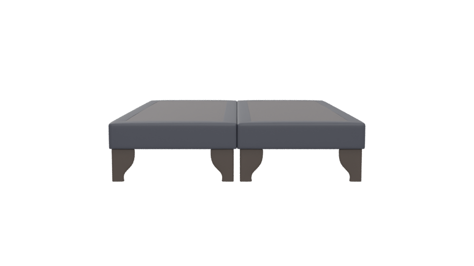 European Bed Base 3D Model - Professional 3D Model Render 5