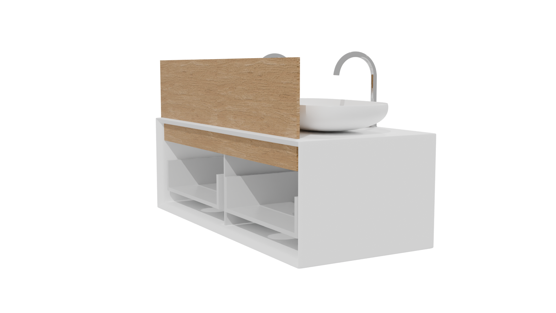 Double Sink Bathroom Vanity 3D - Professional 3D Model Render 13